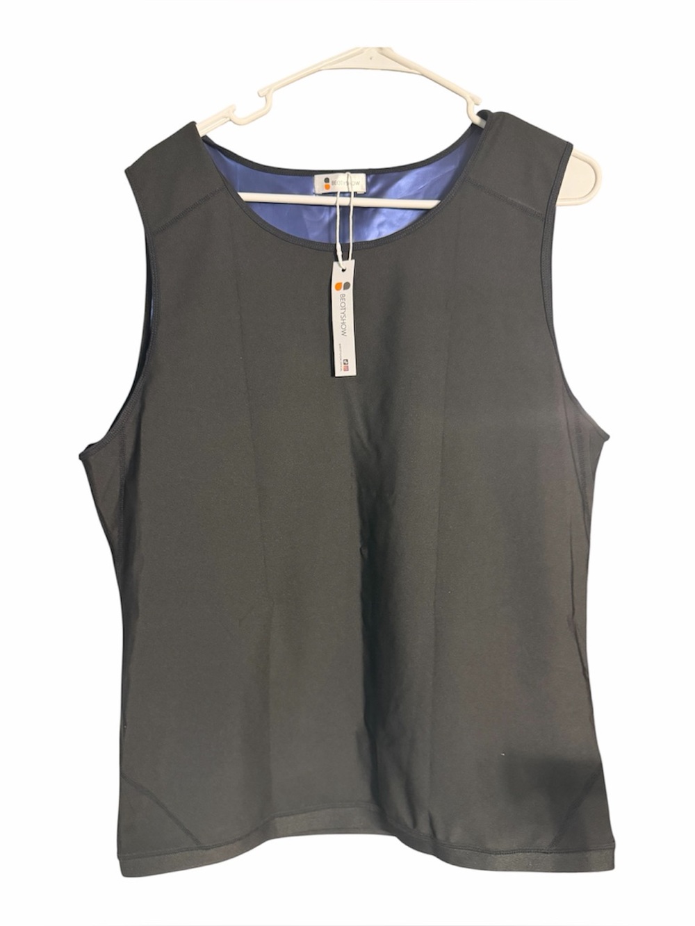 Women's Black Sleeveless Shell Top
